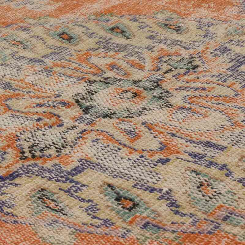 Alfombra Vintage Turca Anudada a Mano - 148 cm x 280 cm - K0063655