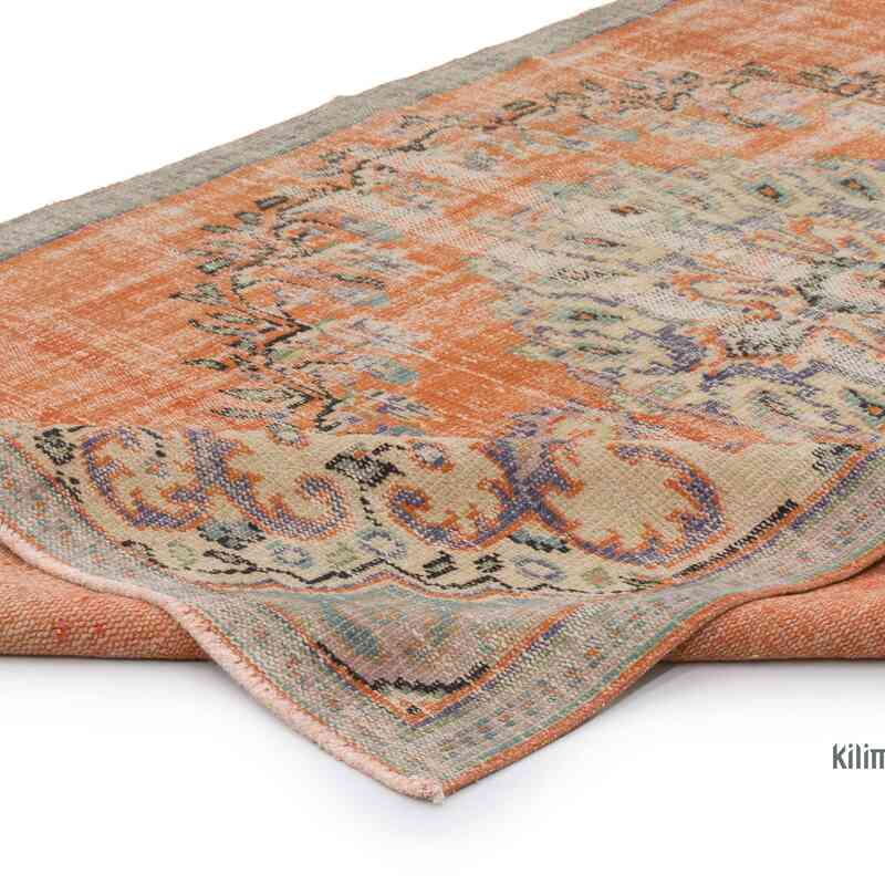 Alfombra Vintage Turca Anudada a Mano - 148 cm x 280 cm - K0063655