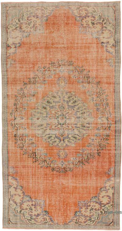 Vintage Turkish Hand-Knotted Rug - 4' 10" x 9' 2" (58" x 110")