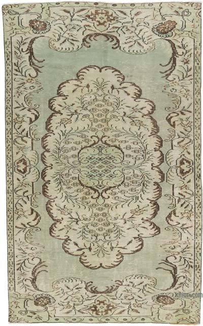 Vintage Turkish Hand-Knotted Rug - 5' 6" x 8' 11" (66" x 107")