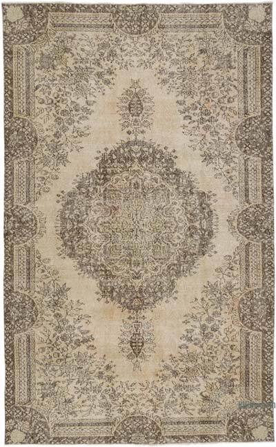 Vintage Turkish Hand-Knotted Rug - 5' 6" x 8' 10" (66" x 106")