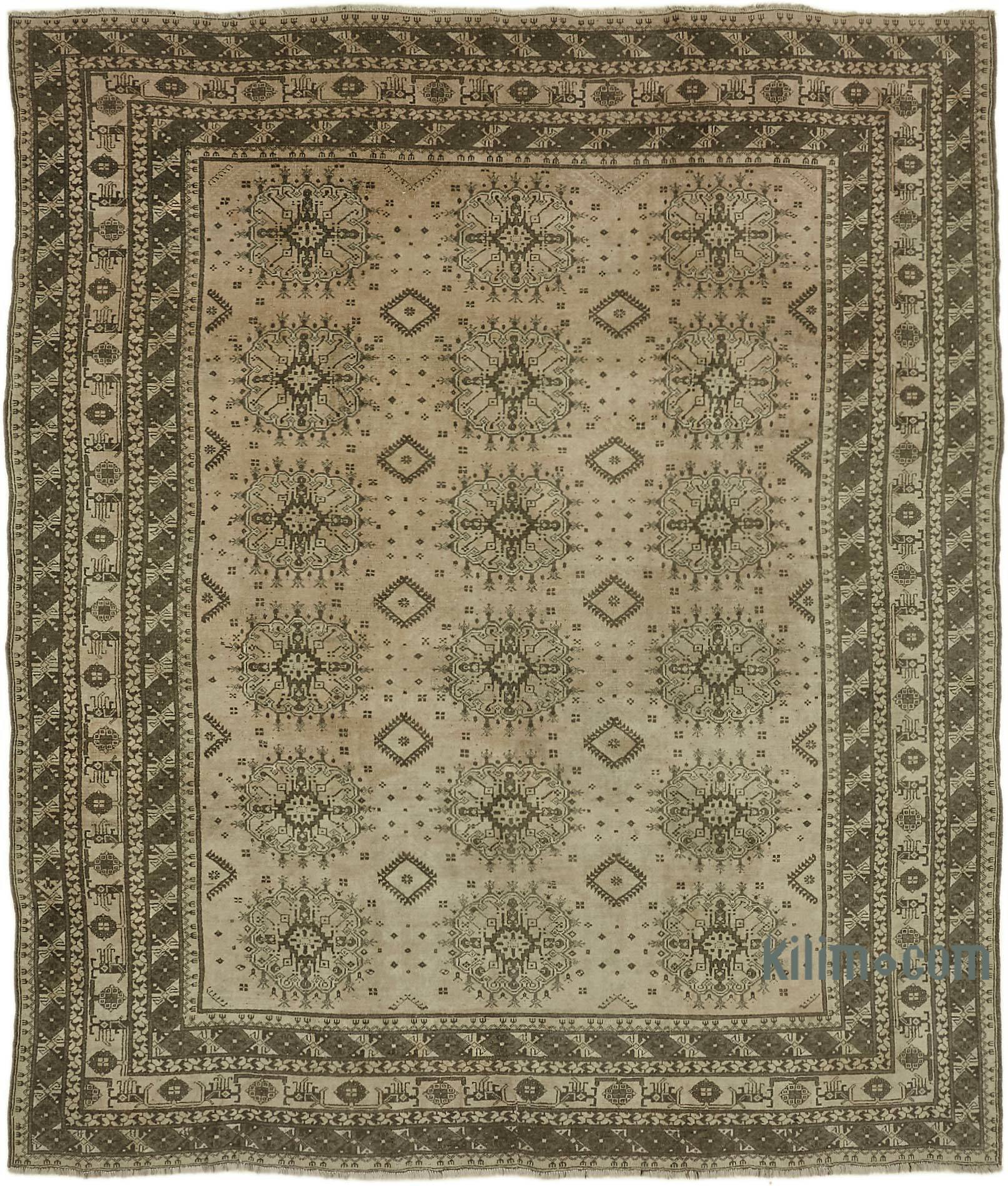 Vintage Turkish Hand-Knotted Rug - 9' 9