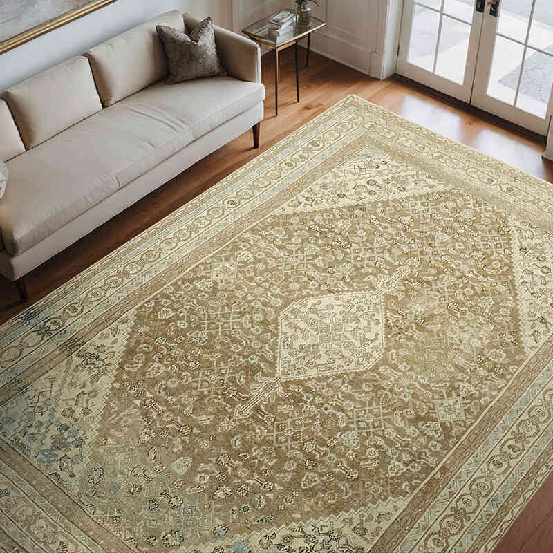 Vintage Hand-Knotted Oriental Rug - 8' 4" x 11' 7" (100" x 139") - K0063700