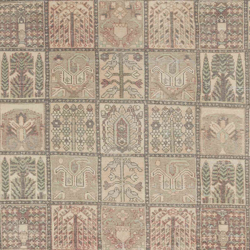 Vintage Hand-Knotted Oriental Rug - 9' 11" x 12' 1" (119" x 145") - K0063706