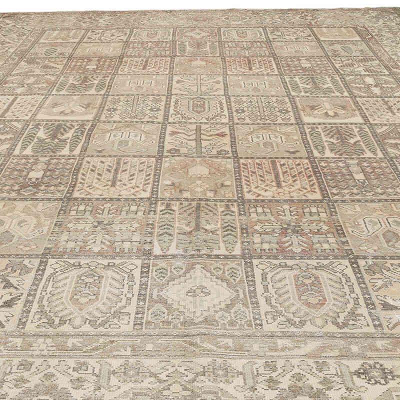 Vintage Hand-Knotted Oriental Rug - 9' 11" x 12' 1" (119" x 145") - K0063706