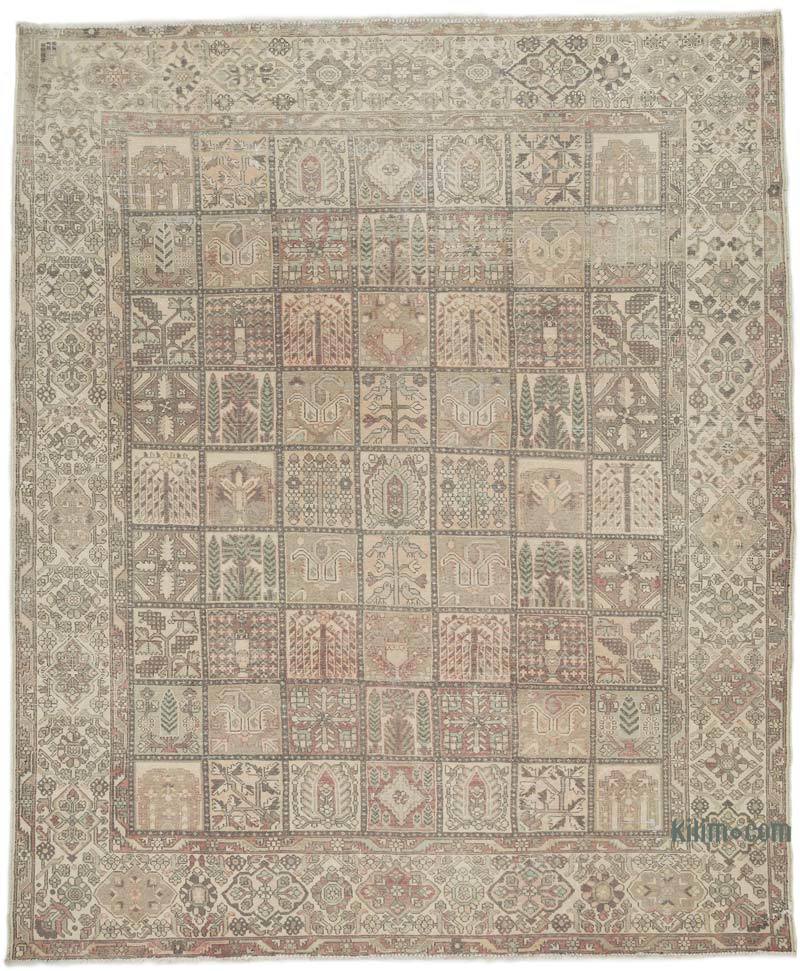 Vintage Hand-Knotted Oriental Rug - 9' 11" x 12' 1" (119" x 145") - K0063706