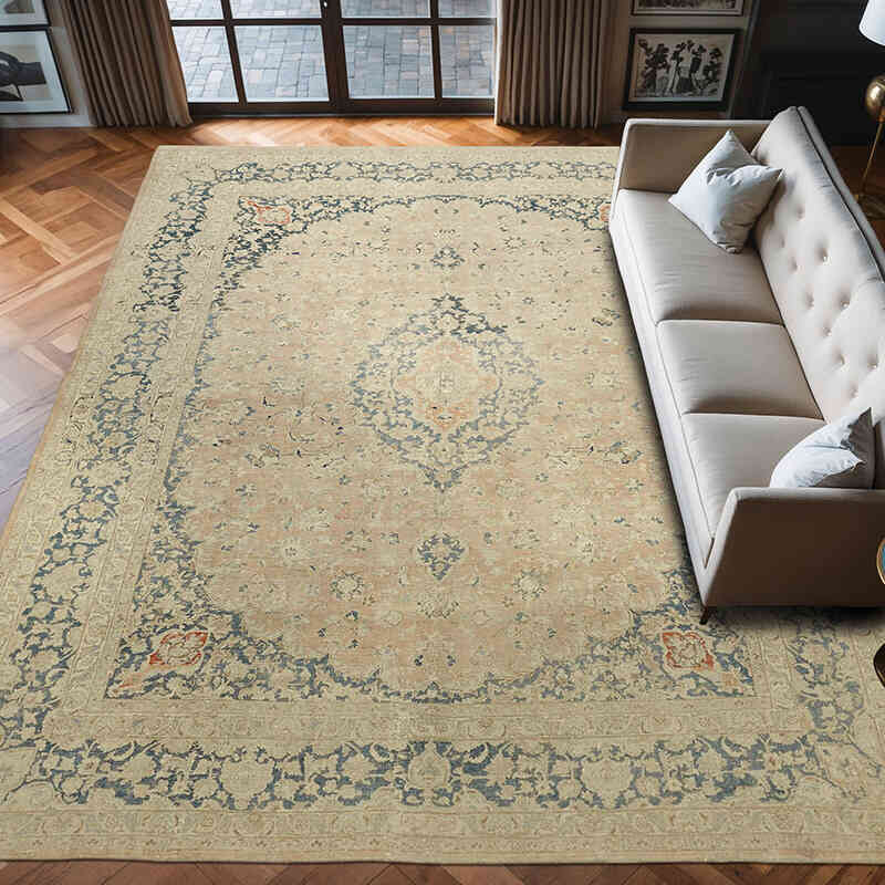 El Dokuma Vintage Halı - 305 cm x 390 cm - K0063711