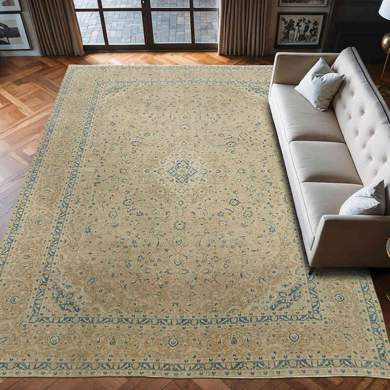 El Dokuma Vintage Halı - 296 cm x 400 cm - K0063715