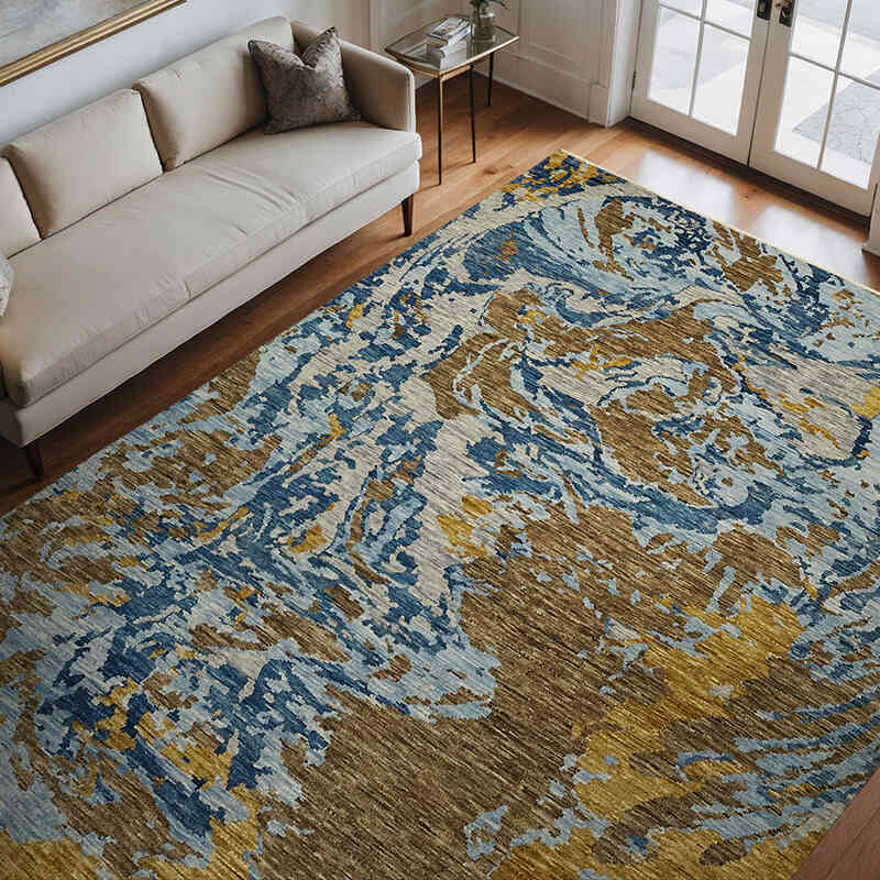 New Hand-Knotted Rug - 9'  x 11' 9" (108" x 141") - K0063727