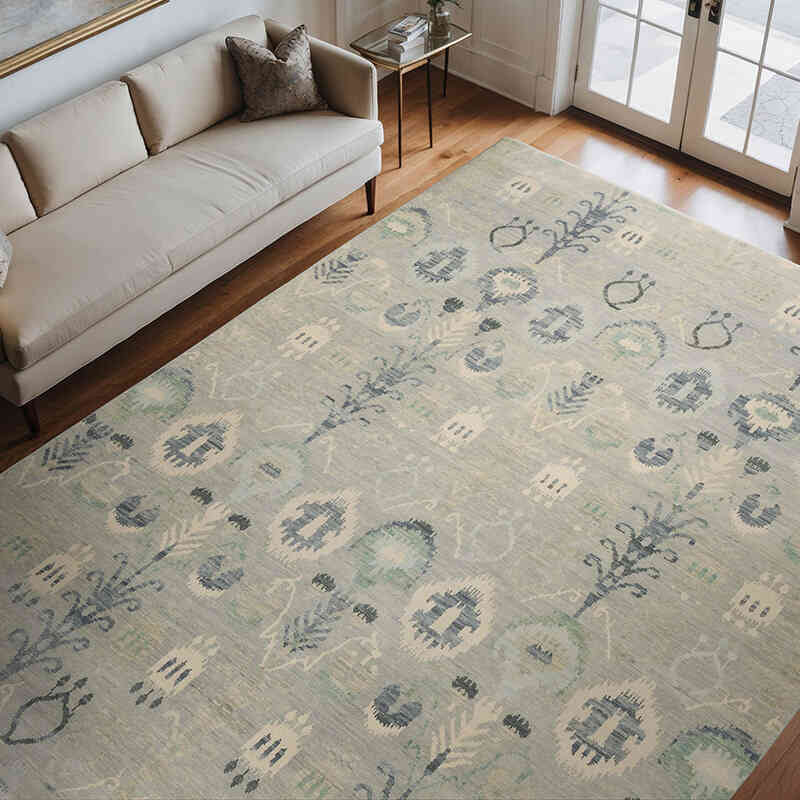 New Hand-Knotted Rug - 8' 11" x 11' 10" (107" x 142") - K0063728