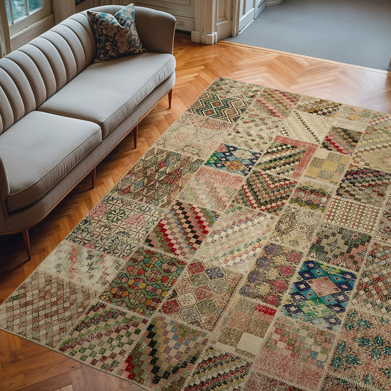Alfombra Turca de Retazos - 250 cm x 300 cm - K0063775