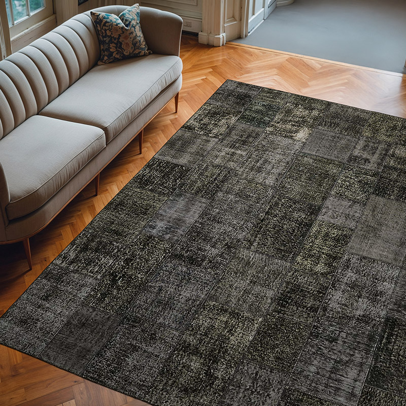 Patchwork El Dokuma Halı - 250 cm x 300 cm - K0063787