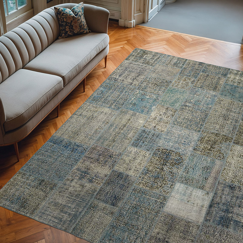 Alfombra Turca de Retazos - 248 cm x 300 cm - K0063792