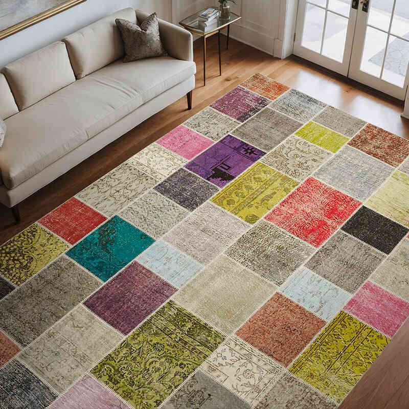 Alfombra Turca de Retazos - 250 cm x 352 cm - K0063816