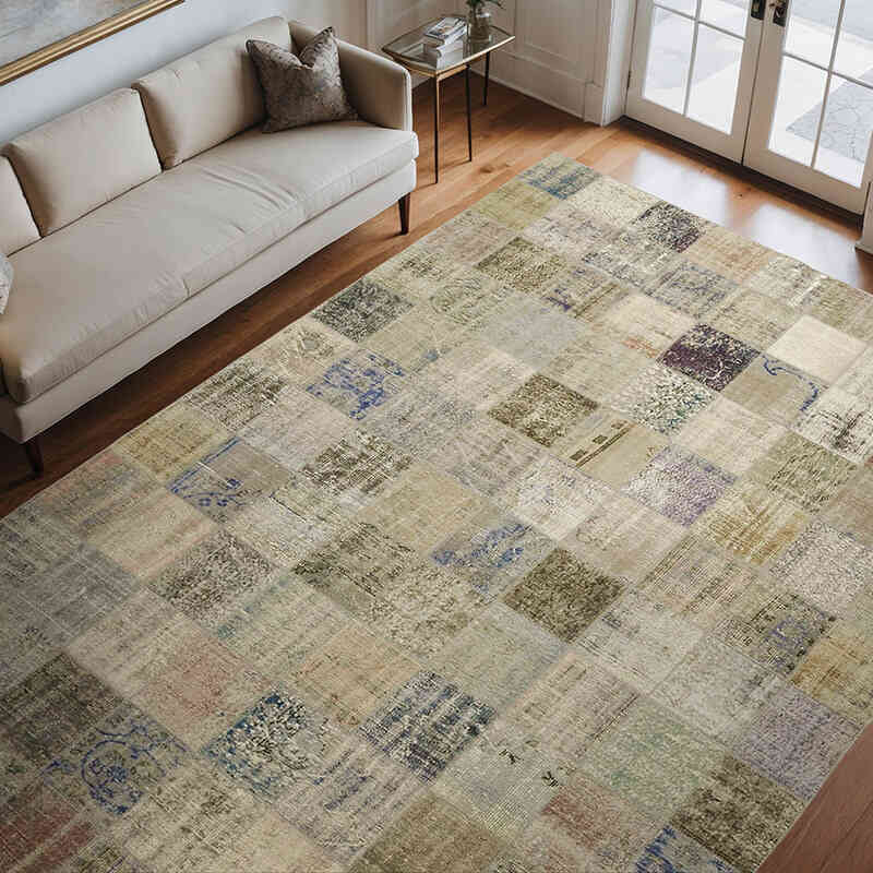 Alfombra Turca de Retazos - 260 cm x 354 cm - K0063817