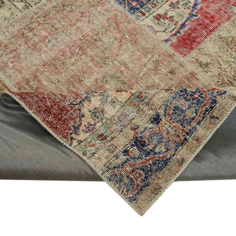 Patchwork Hand-Knotted Turkish Rug - 8' 2" x 11' 6" (98" x 138") - K0063824