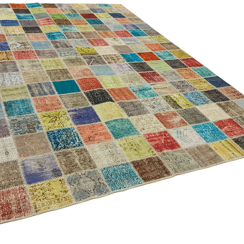 Patchwork El Dokuma Halı - 260 cm x 344 cm - K0063827