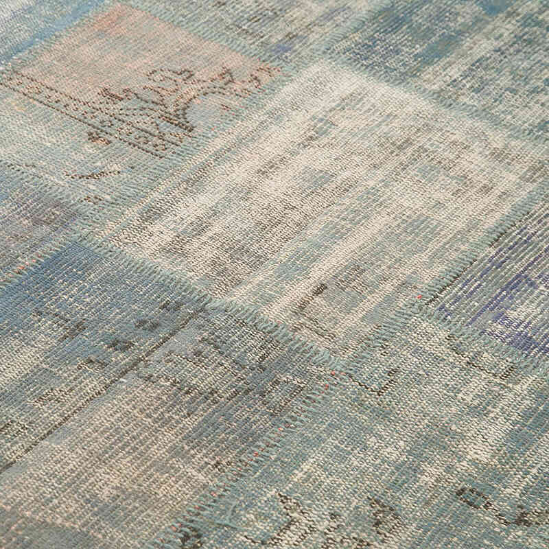 Patchwork Hand-Knotted Turkish Rug - 5' 9" x 7' 11" (69" x 95") - K0063829