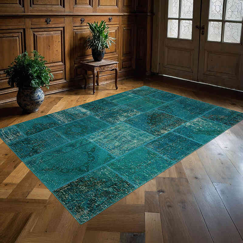 Alfombra Turca de Retazos - 166 cm x 241 cm - K0063831