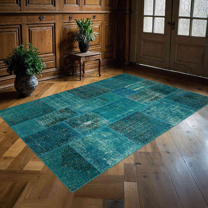 Alfombra Turca de Retazos - 169 cm x 243 cm - K0063844