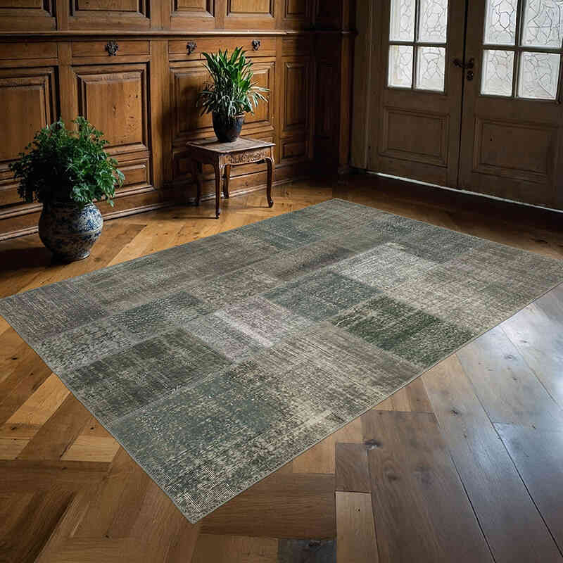 Patchwork El Dokuma Halı - 170 cm x 245 cm - K0063847
