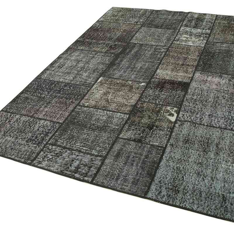Patchwork Hand-Knotted Turkish Rug - 5' 8" x 7' 10" (68" x 94") - K0063851