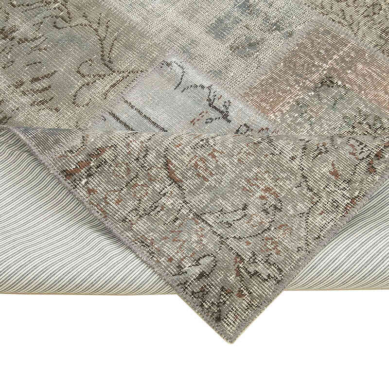 Mavi Patchwork El Dokuma Halı - 170 cm x 240 cm - K0063854