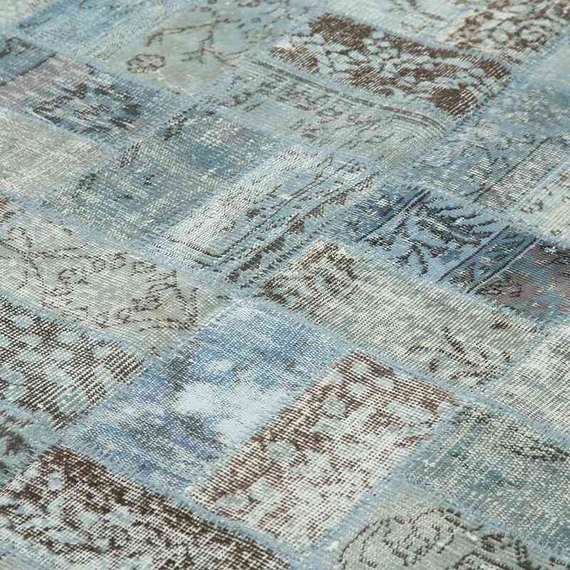 Patchwork Hand-Knotted Turkish Rug - 5' 10" x 7' 9" (70" x 93") - K0063855