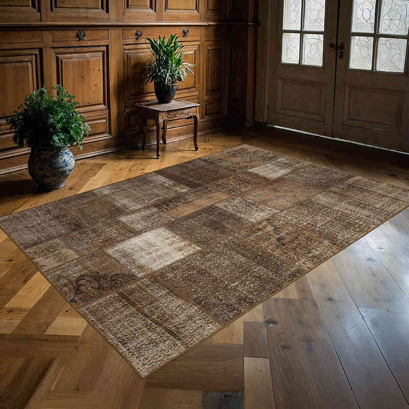 Patchwork El Dokuma Halı - 170 cm x 241 cm - K0063861