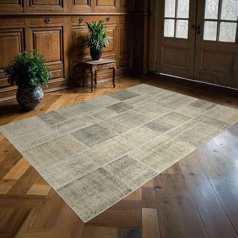 Patchwork El Dokuma Halı - 173 cm x 244 cm - K0063865