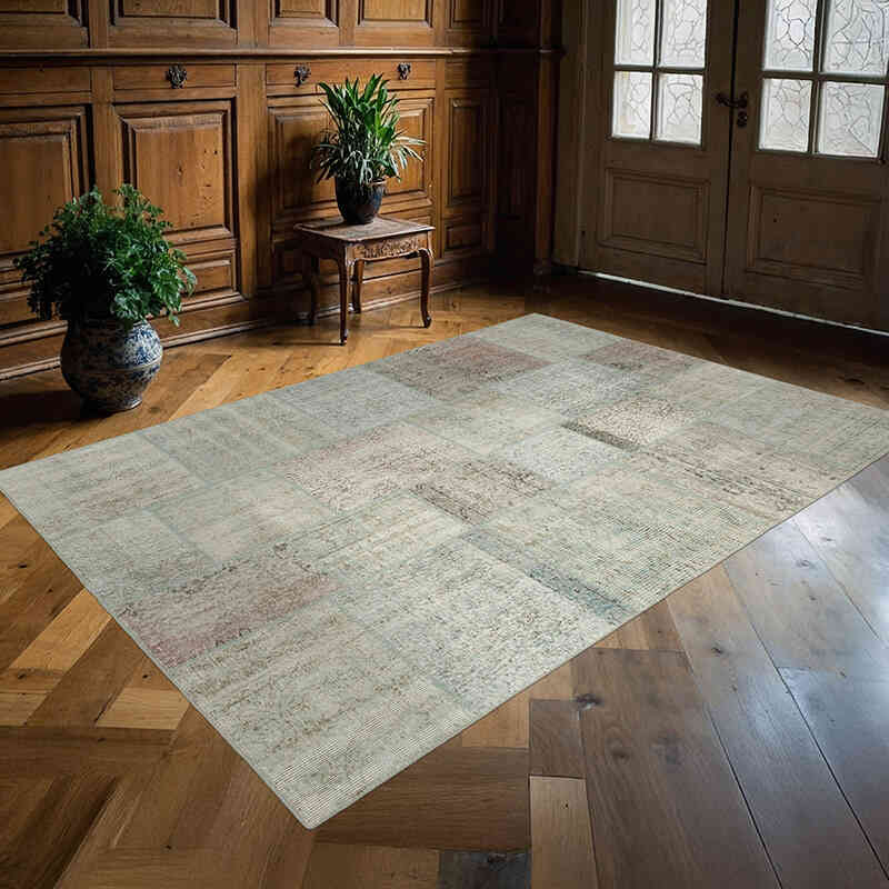 Patchwork El Dokuma Halı - 171 cm x 241 cm - K0063871