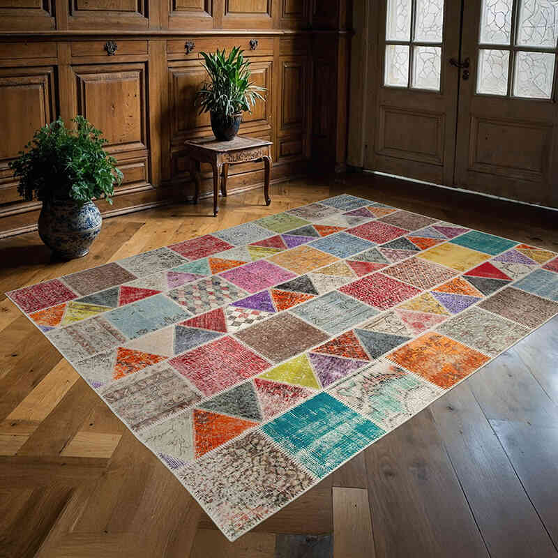 Alfombra Turca de Retazos - 180 cm x 232 cm - K0063885
