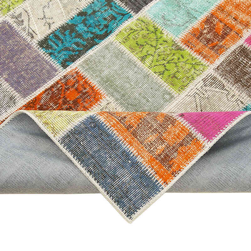 Patchwork El Dokuma Halı - 173 cm x 225 cm - K0063886