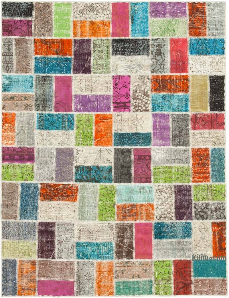 Patchwork El Dokuma Halı - 173 cm x 225 cm - K0063886