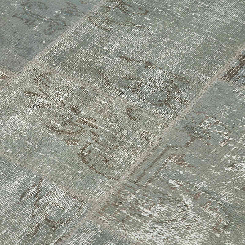 Patchwork Hand-Knotted Turkish Rug - 5' 9" x 7' 10" (69" x 94") - K0063888