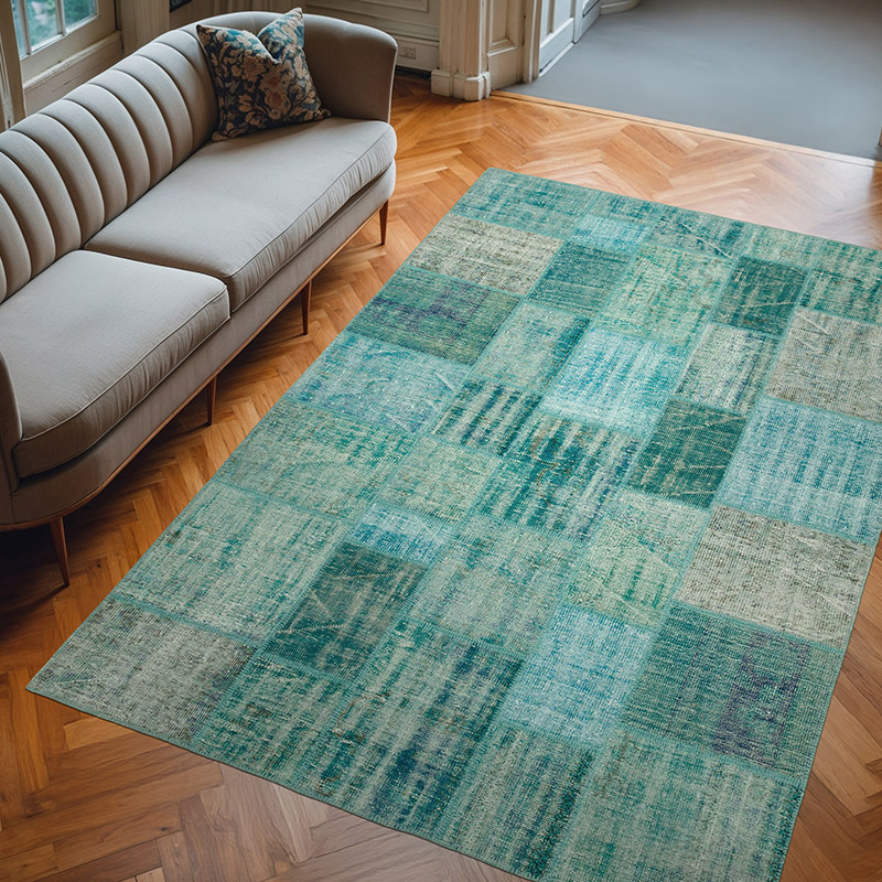 Alfombra Turca de Retazos - 204 cm x 303 cm - K0063889