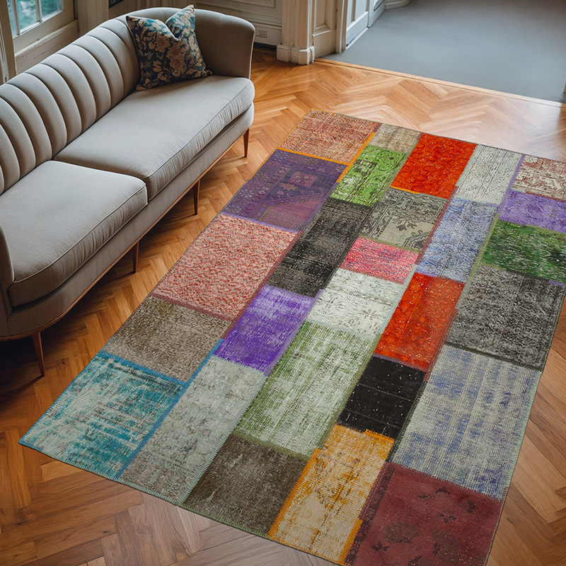 Alfombra Turca de Retazos - 190 cm x 290 cm - K0063899