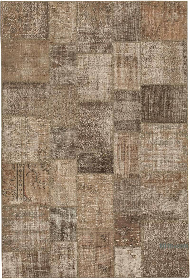 Patchwork El Dokuma Halı - 202 cm x 303 cm - K0063909