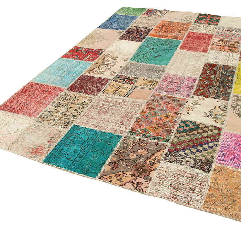 Patchwork El Dokuma Halı - 205 cm x 300 cm - K0063915