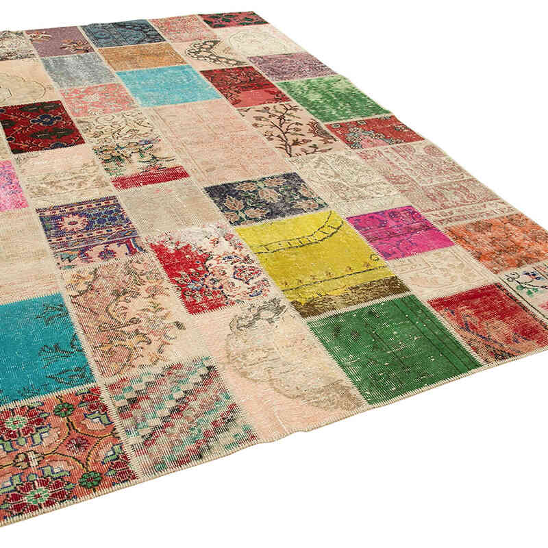Patchwork El Dokuma Halı - 210 cm x 300 cm - K0063923