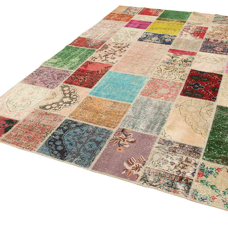 Patchwork El Dokuma Halı - 210 cm x 300 cm - K0063923