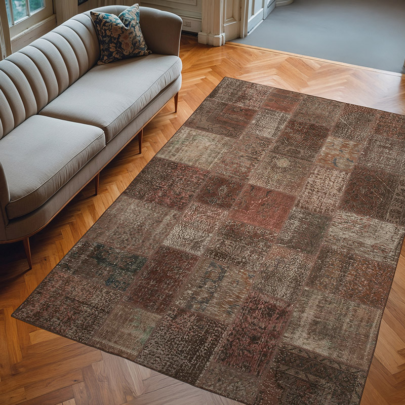 Alfombra Turca de Retazos - 204 cm x 301 cm - K0063924