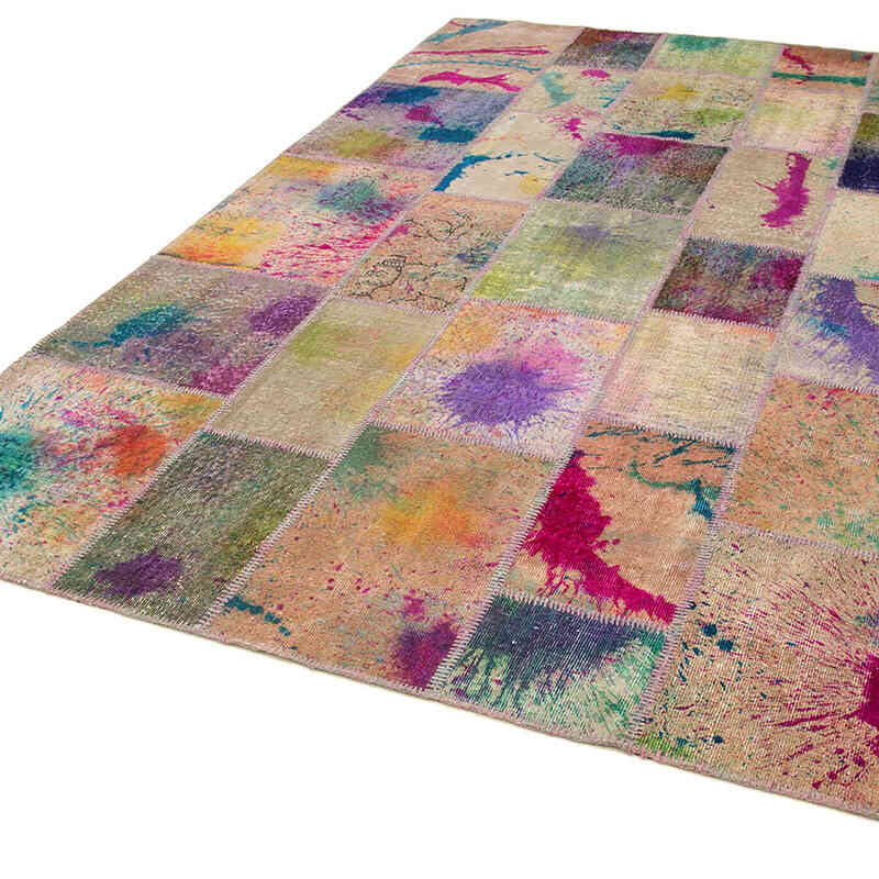 Patchwork El Dokuma Halı - 204 cm x 300 cm - K0063939