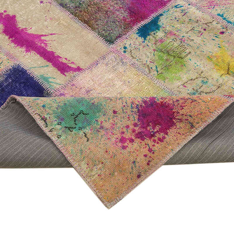 Patchwork El Dokuma Halı - 204 cm x 300 cm - K0063939