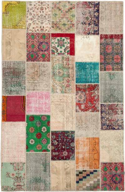 Patchwork El Dokuma Halı - 198 cm x 305 cm