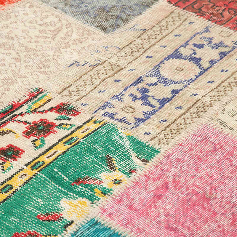 Patchwork El Dokuma Halı - 204 cm x 296 cm - K0063942
