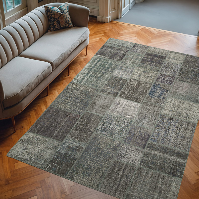 Alfombra Turca de Retazos - 205 cm x 303 cm - K0063944