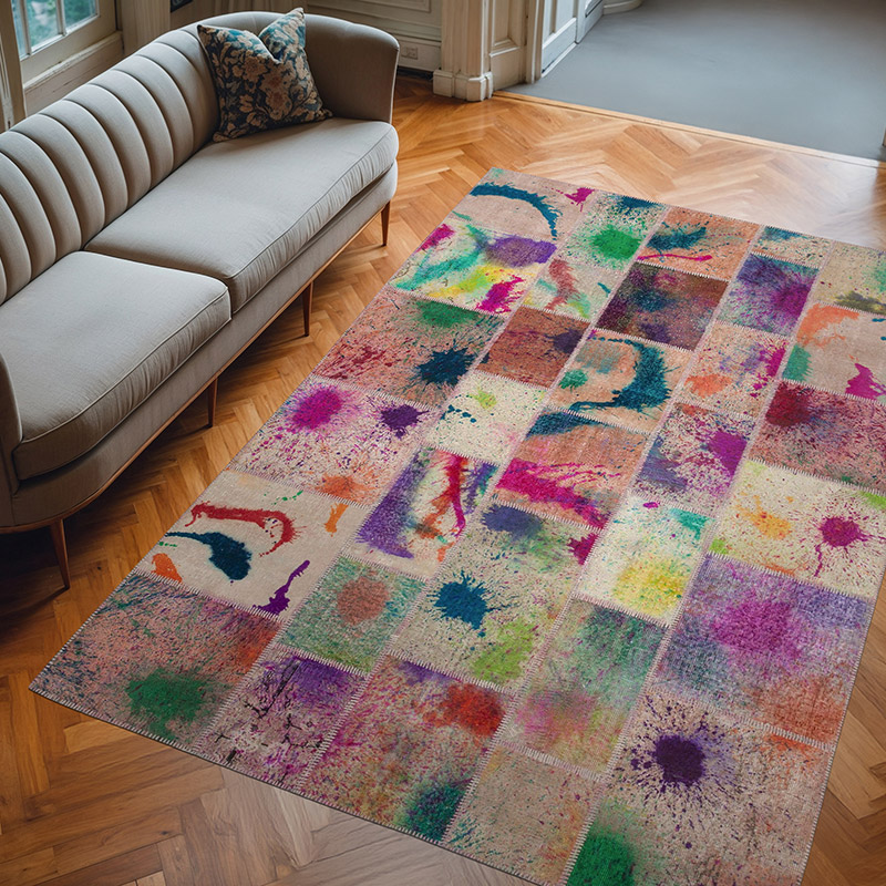 Alfombra Turca de Retazos - 203 cm x 297 cm - K0063945