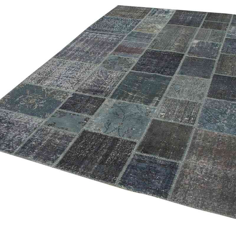 Patchwork Hand-Knotted Turkish Rug - 6' 9" x 9' 11" (81" x 119") - K0063949