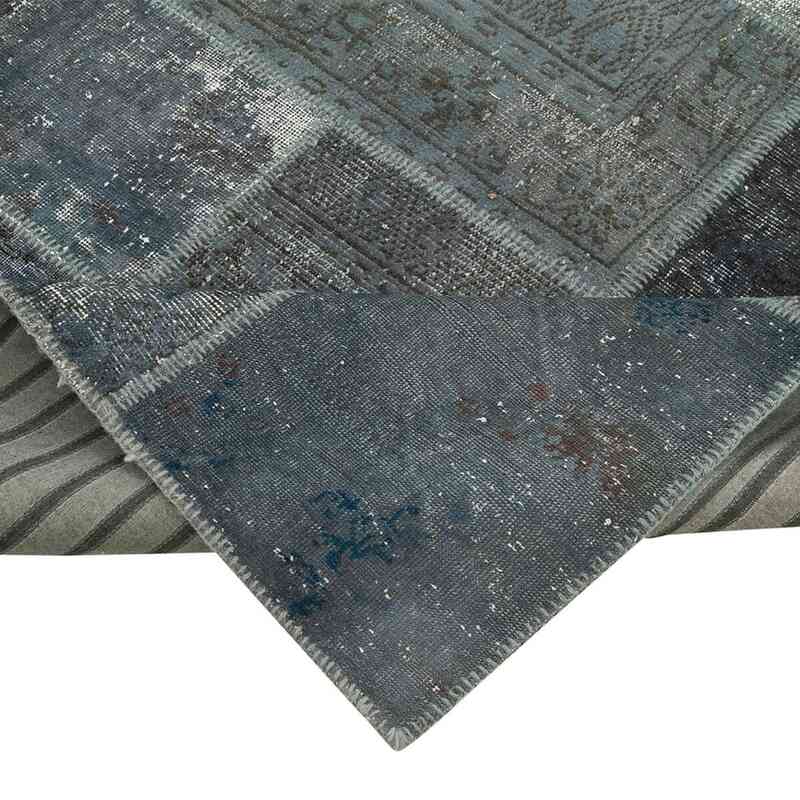 Patchwork Hand-Knotted Turkish Rug - 6' 9" x 9' 11" (81" x 119") - K0063949
